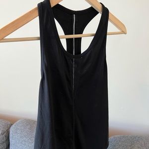 Zia Black Effortless Tank- Long - Size Medium